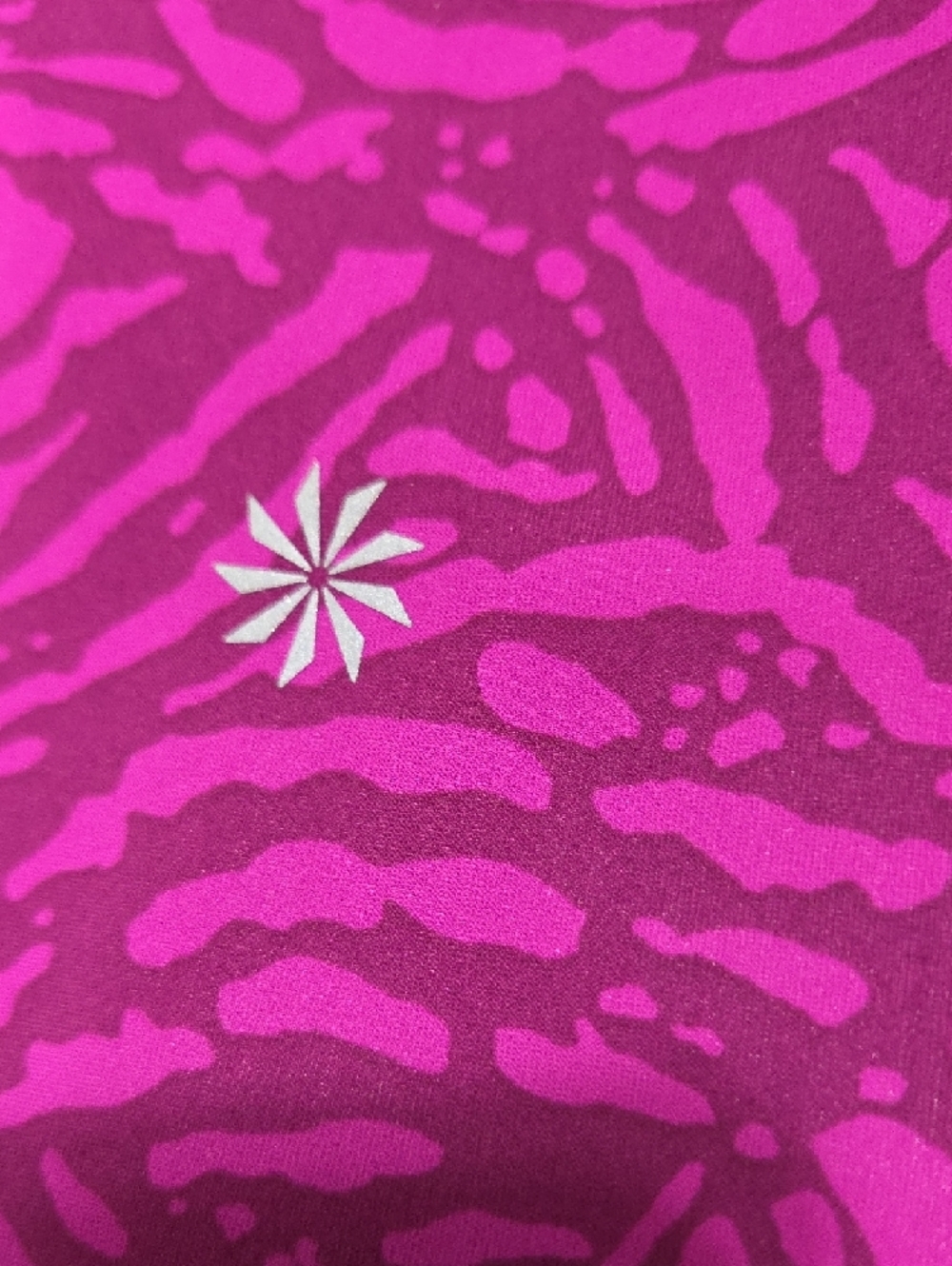 Athleta Magenta Print High-Neck Racerback Tank - Picture 6 of 6